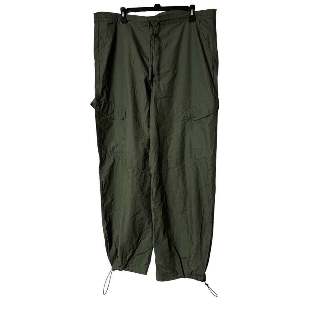 NWT Social Tourist Womens Green Drawstring Casual Outdoor Pants Size‎ Medium